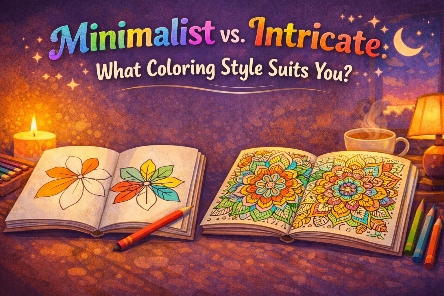 Minimalist vs. Intricate What Coloring Style Suits You
