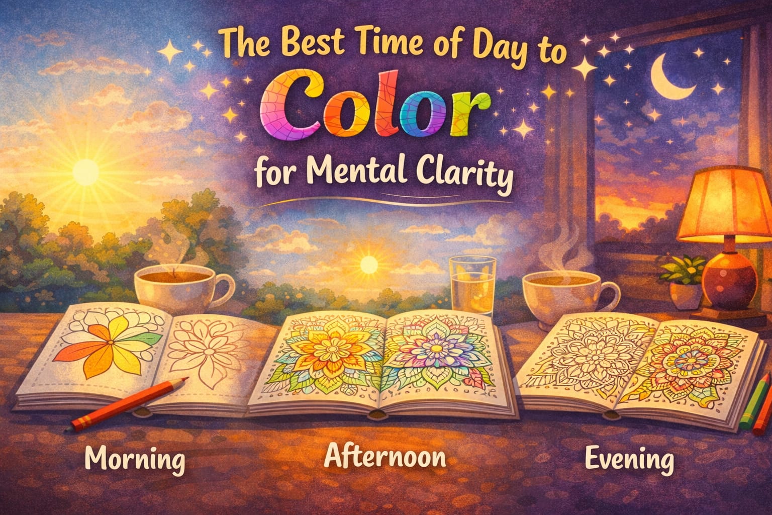 The Best Time of Day to Color for Mental Clarity